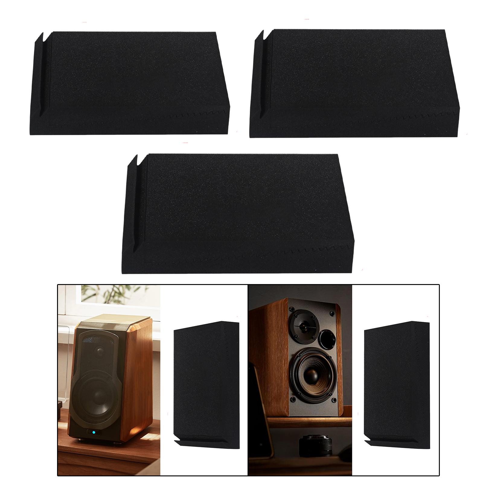 Desk Setup With Speakers - แผ่นโฟมซับเสียงสำหรับห้องสตูดิโอ แผ่นรองกันเสียงความหนาแน่นสูงสำหรับลำโพง โต๊ะทำงาน และการติดตั้งระบบเสียงภายในบ้าน