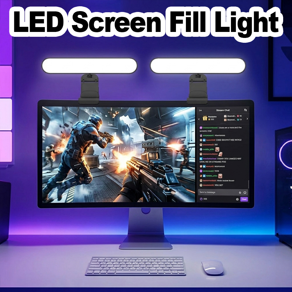 โคมไฟหน้าจอ LED แบบสัมผัสปรับค - Desk Setup Videos บทวิจารณ์และราคา