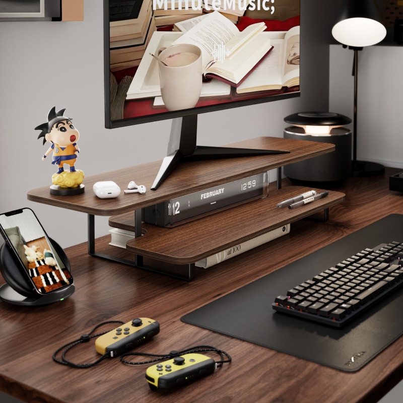 ขาตั้งจอคอมพิวเตอร์แบบยกสูง วั - Desk Setup With Laptop And Monitor บทวิจารณ์และราคา