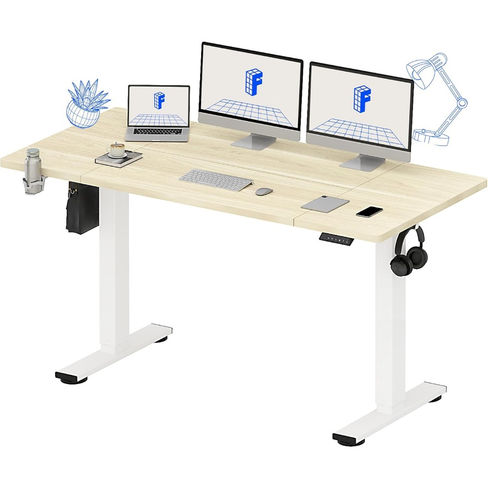 FLEXISPOT โต๊ะยืนไฟฟ้าขนาด 63x - Desk Setup Workspace บทวิจารณ์และราคา