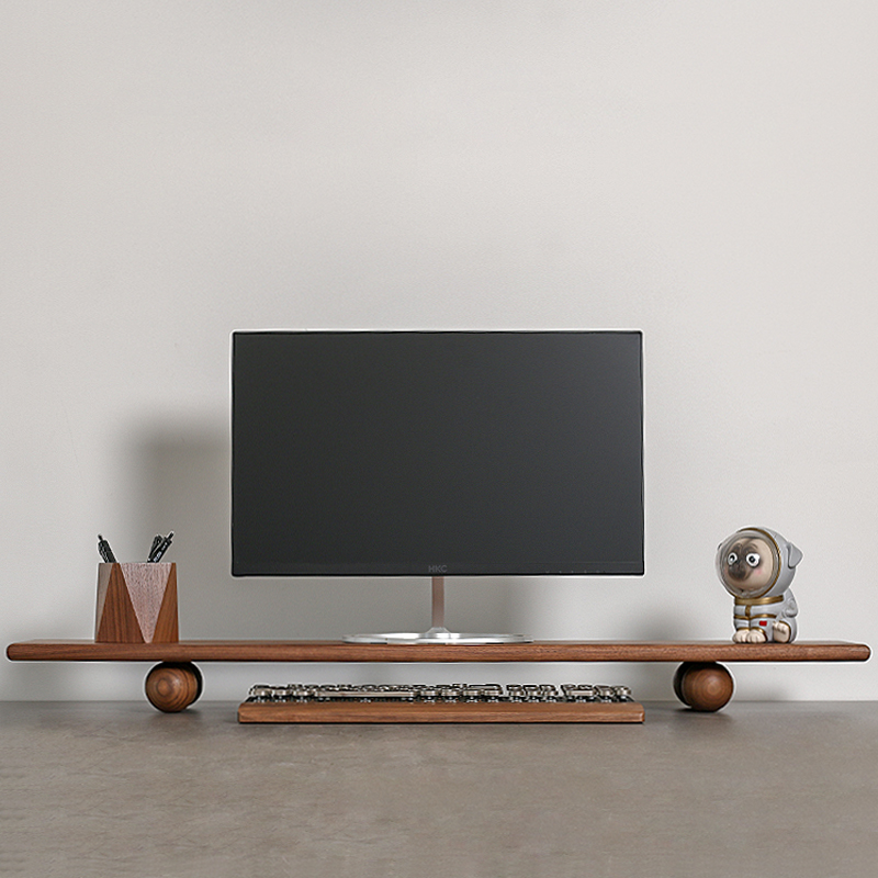 แท่นวางจอคอมพิวเตอร์ไม้แท้ ขาต - Desk Setup With Laptop And Monitor บทวิจารณ์และราคา