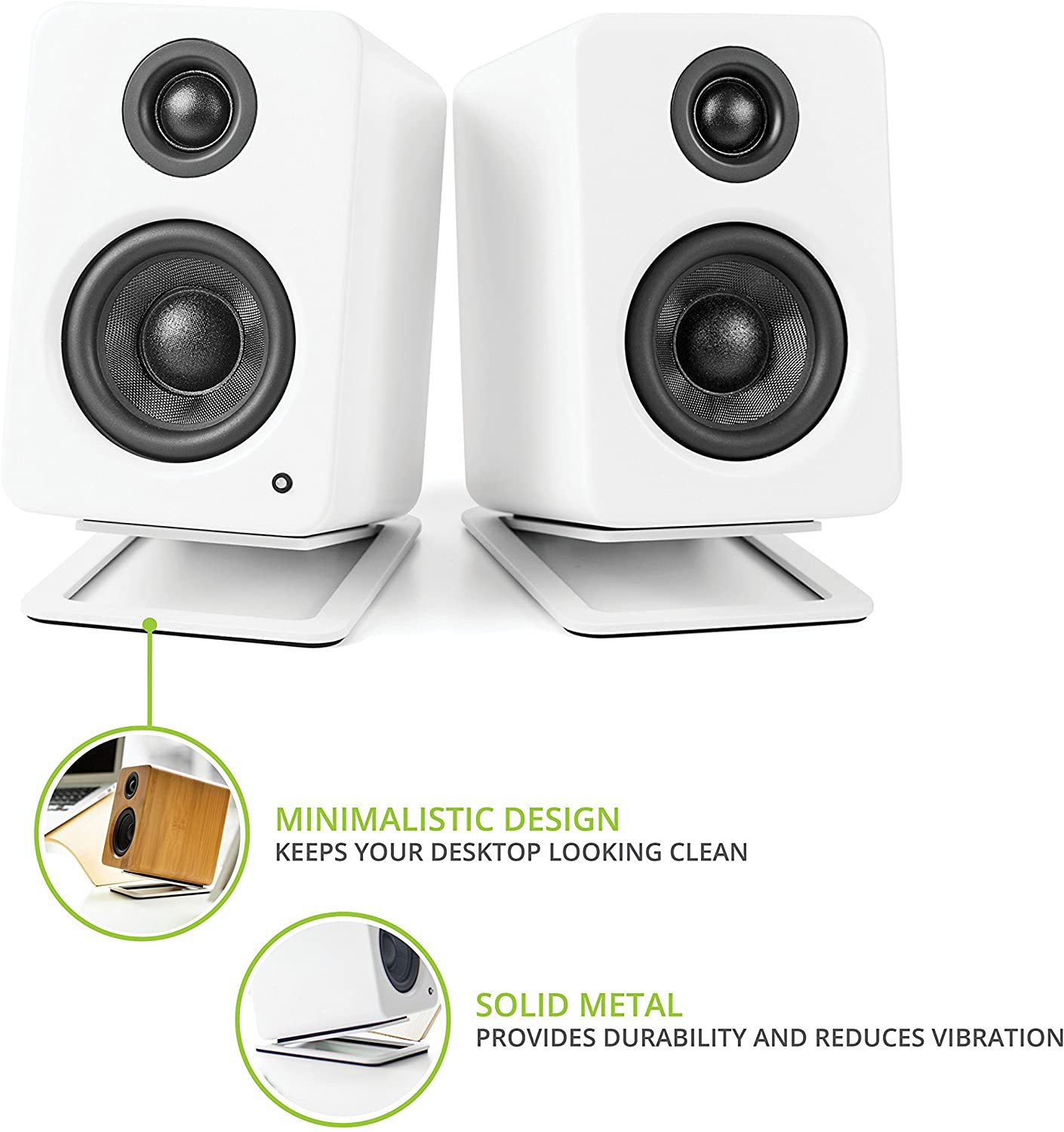 ลำโพงตั้งโต๊ะ2ชิ้นเป็นลำโพงบุ๊ - Desk Setup With Speakers บทวิจารณ์และราคา