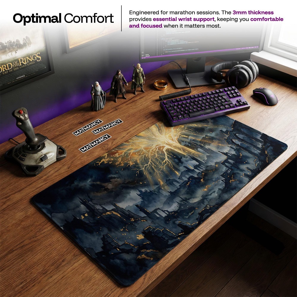 แผ่นรองโต๊ะ, แผ่นรองเมาส์ลายแฟ - Desk Setup Simple บทวิจารณ์และราคา