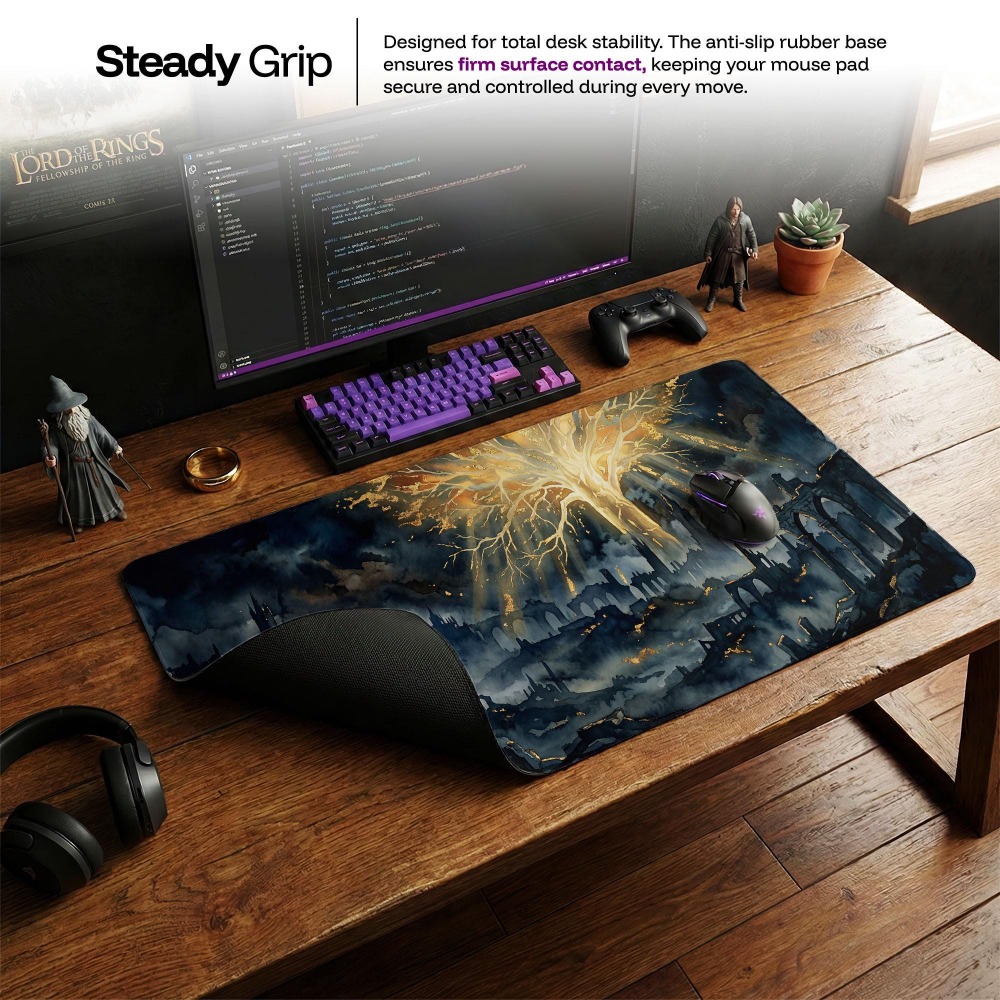 แผ่นรองโต๊ะ, แผ่นรองเมาส์ลายแฟ - Desk Setup Simple บทวิจารณ์และราคา