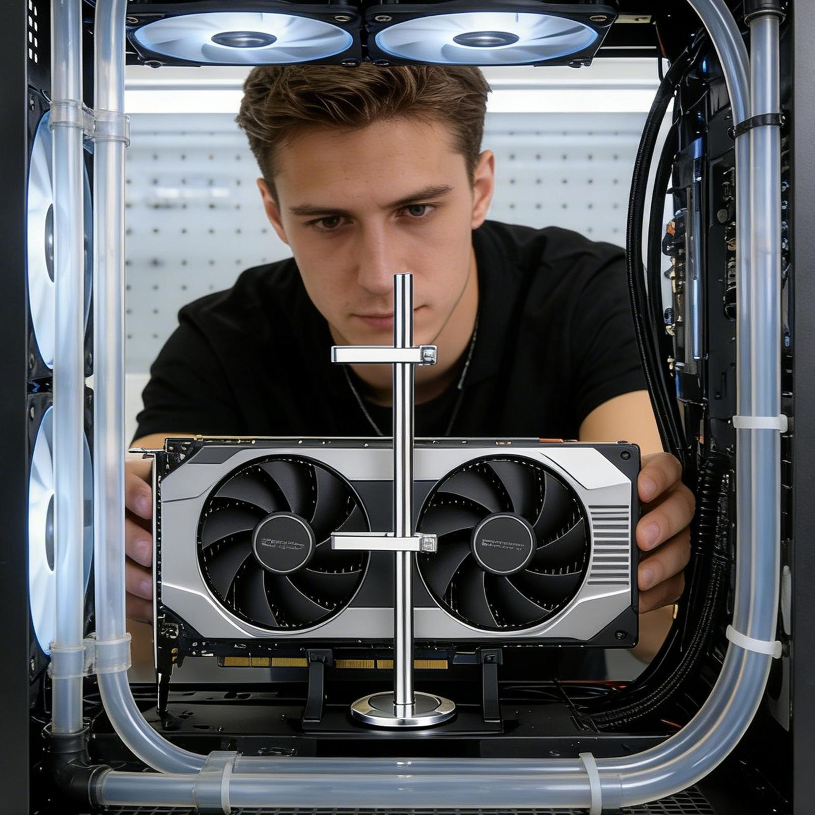 ขายึด GPU แบบแม่เหล็กปรับได้ ป - Desk Setup Videos บทวิจารณ์และราคา