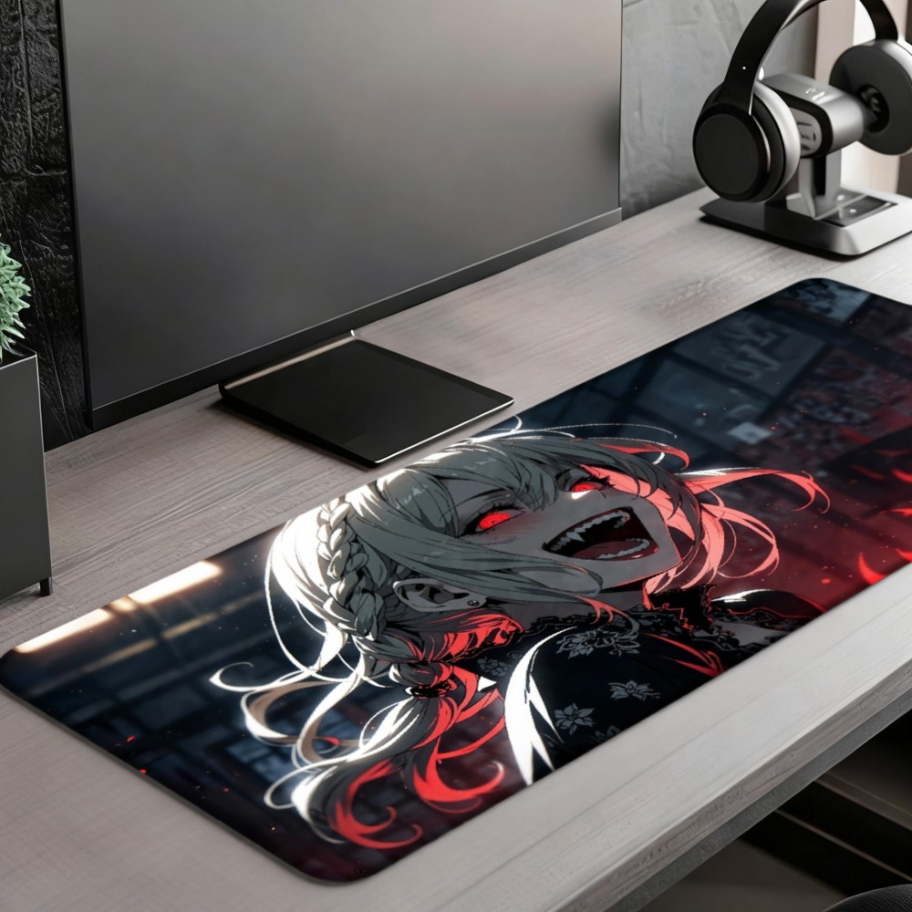 สาวอนิเมะที่มีเปลวไฟสีแดงและดี - Desk Setup Simple บทวิจารณ์และราคา