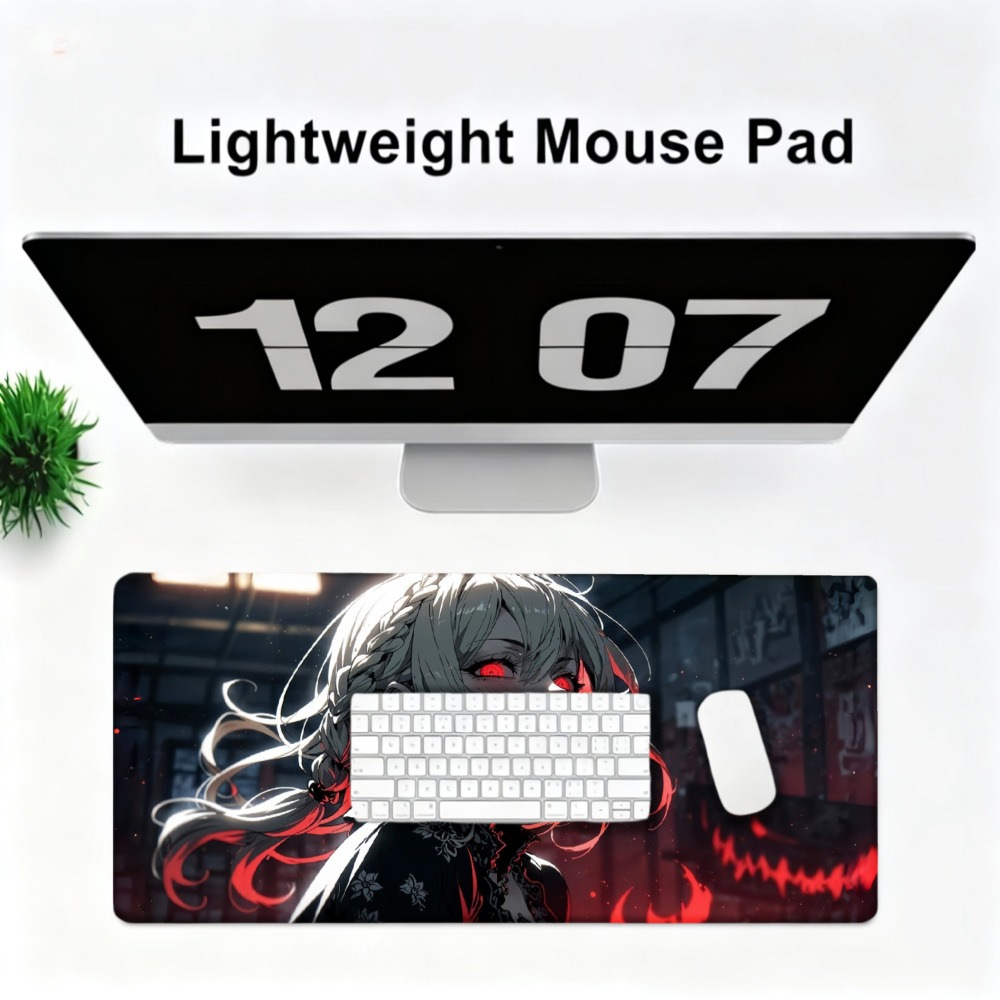 สาวอนิเมะที่มีเปลวไฟสีแดงและดี - Desk Setup Simple บทวิจารณ์และราคา