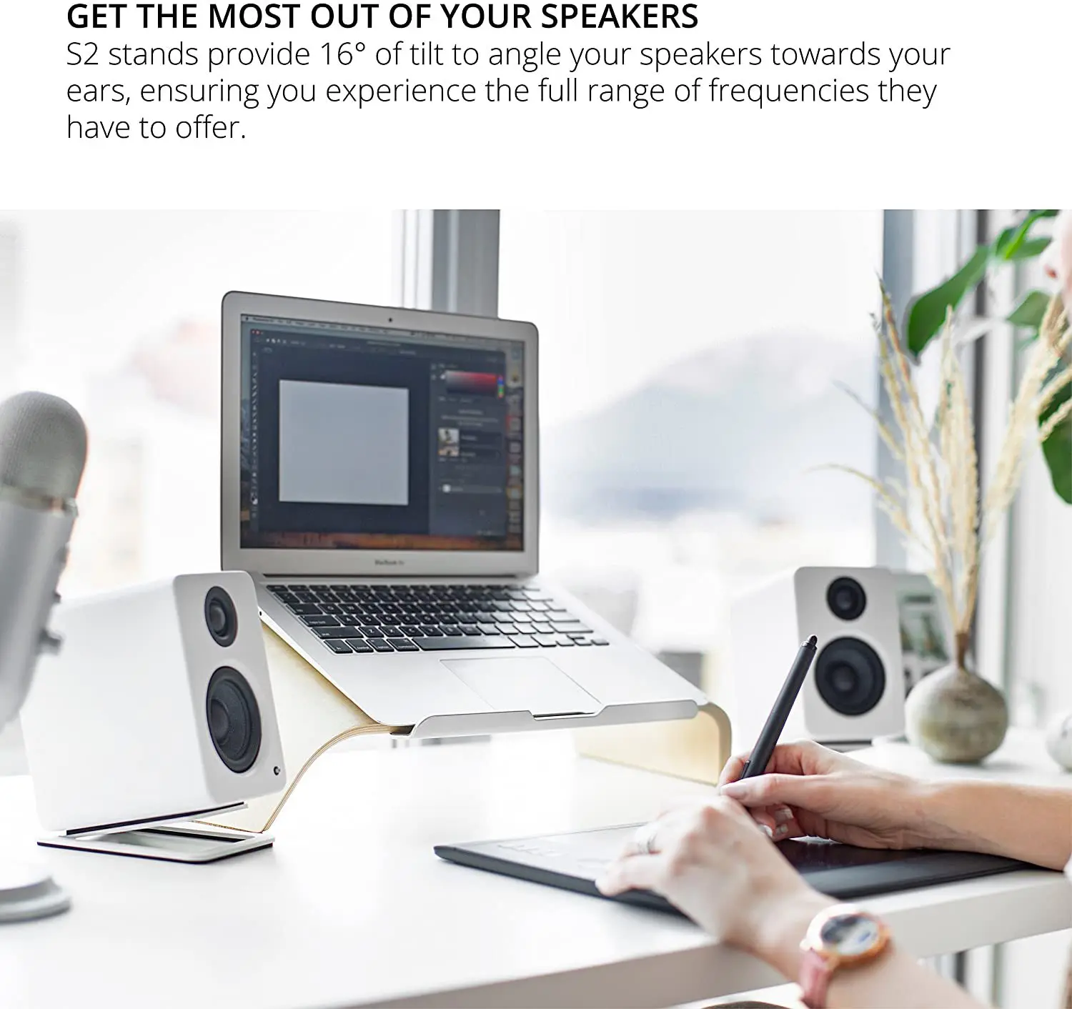 2pcs เดสก์ท็อปลําโพงสําหรับ Me - Desk Setup With Speakers บทวิจารณ์และราคา