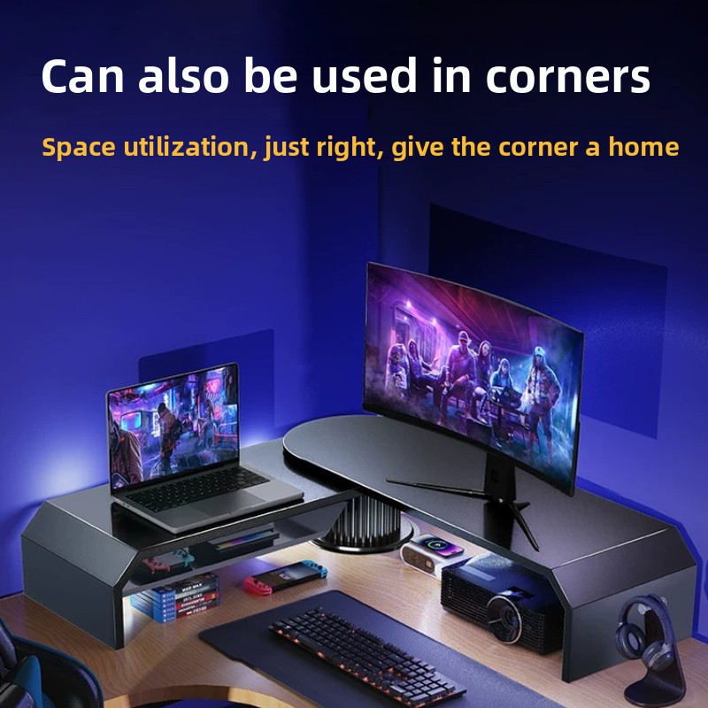 ขาตั้งจอภาพคู่สำหรับเล่นเกม ขา - Desk Setup With Laptop And Monitor บทวิจารณ์และราคา