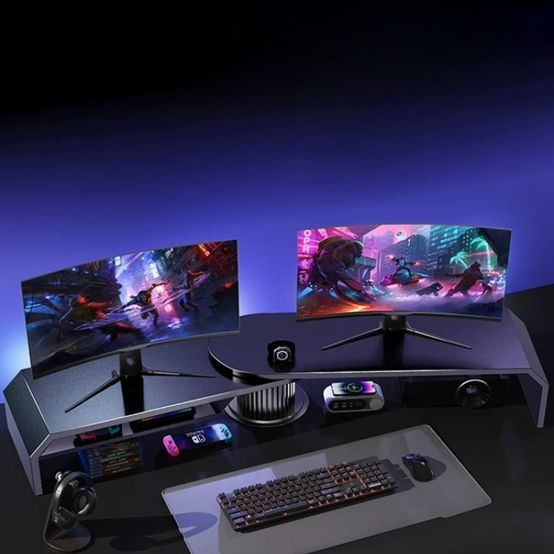 ขาตั้งจอภาพคู่สำหรับเล่นเกม ขา - Desk Setup With Laptop And Monitor บทวิจารณ์และราคา