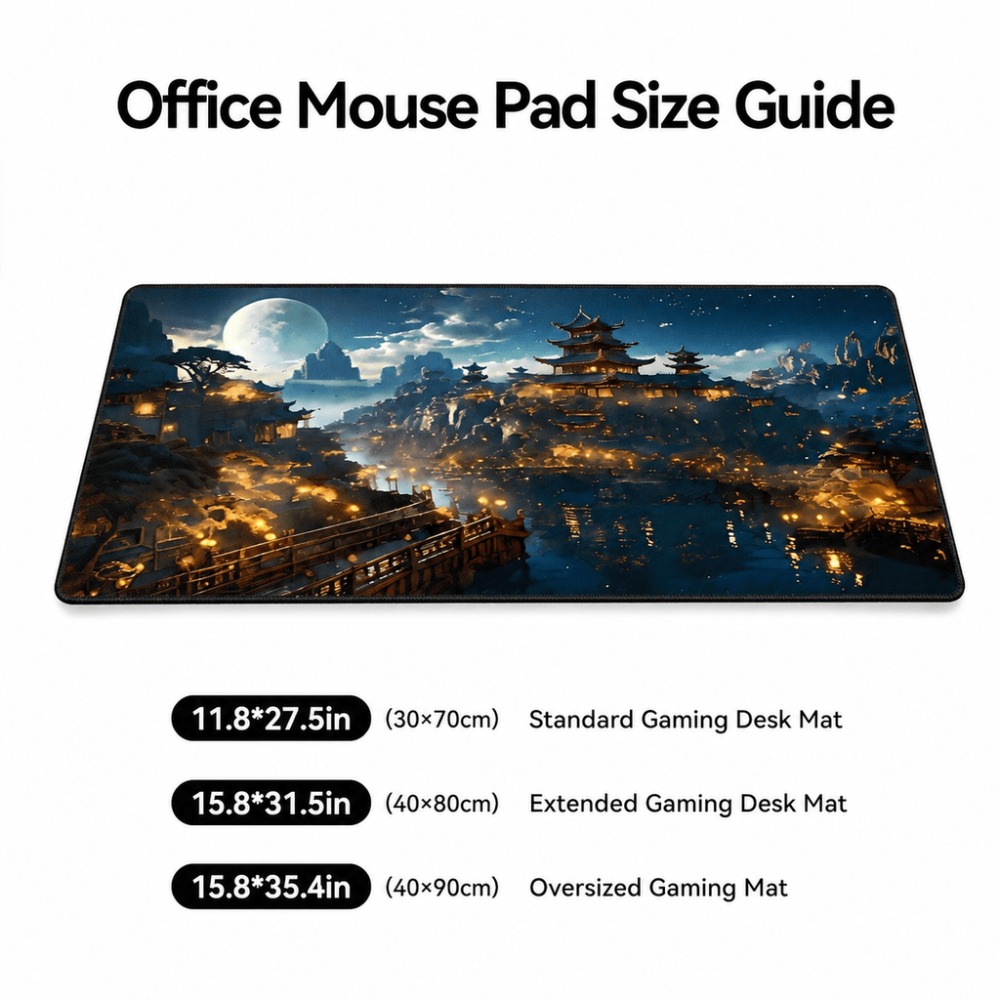 แผ่นรองโต๊ะทรงยาวลายเมืองแฟนตา - Desk Setup Simple บทวิจารณ์และราคา