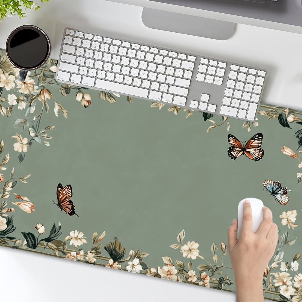 แผ่นรองโต๊ะลายผีเสื้อและลายดอก - Desk Setup Simple บทวิจารณ์และราคา