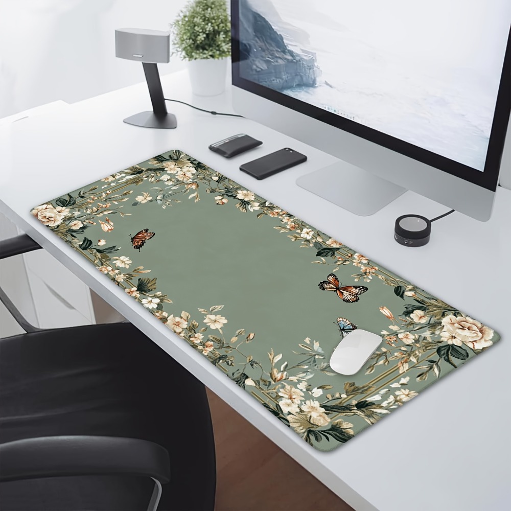 แผ่นรองโต๊ะลายผีเสื้อและลายดอก - Desk Setup Simple บทวิจารณ์และราคา