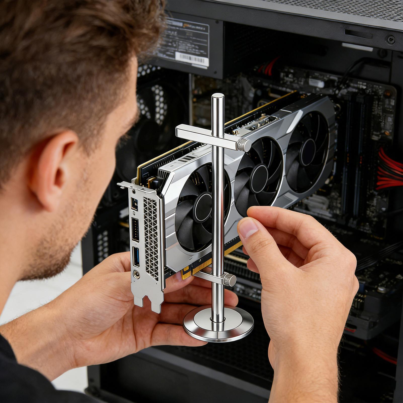 ขายึด GPU พร้อมแจ็คแม่เหล็ก ปร - Desk Setup Videos บทวิจารณ์และราคา