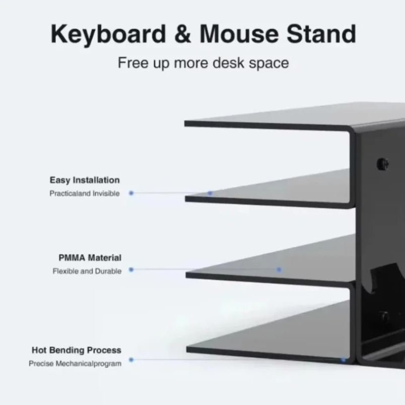 ชั้นวางคีย์บอร์ดแบบ 3 ชั้น ทำจ - Desk Setup Gaming บทวิจารณ์และราคา