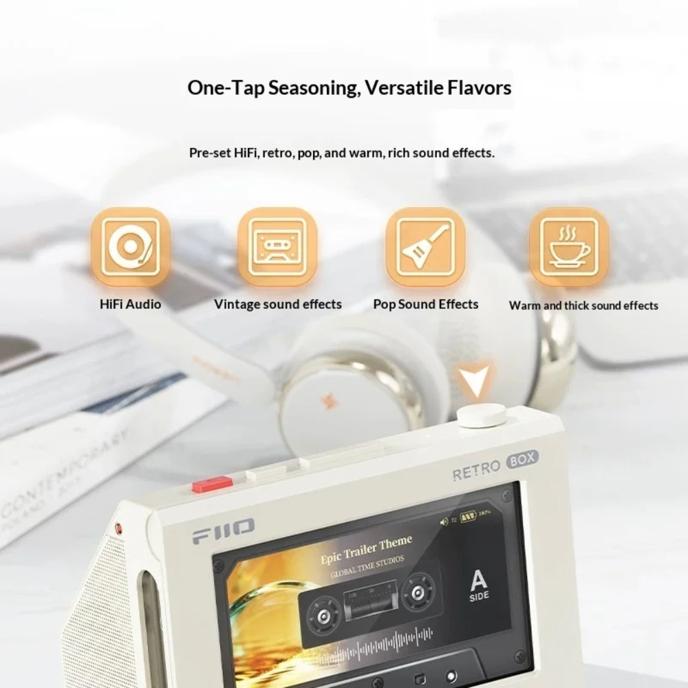 FiiO RETRO BOX ลำโพงสเตอริโอบล - Desk Setup With Speakers บทวิจารณ์และราคา