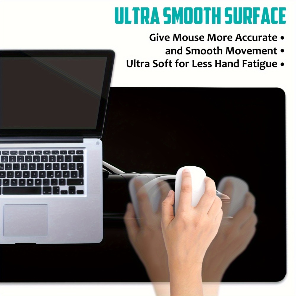 แผ่นรองเมาส์สำหรับเล่นเกมสีดำ  - Desk Setup Simple บทวิจารณ์และราคา