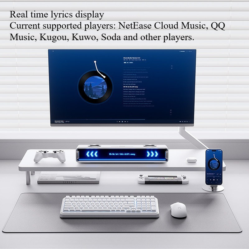 K20 GT ลำโพงซับไตม์แบบเต็มหน้า - Desk Setup With Speakers บทวิจารณ์และราคา