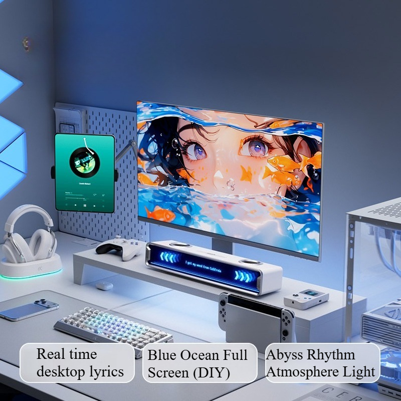 K20 GT ลำโพงซับไตม์แบบเต็มหน้า - Desk Setup With Speakers บทวิจารณ์และราคา