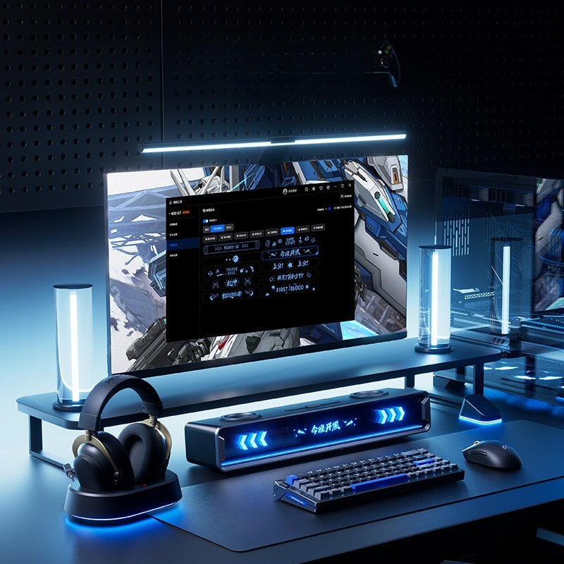 K20 GT ลำโพงซับไตม์แบบเต็มหน้า - Desk Setup With Speakers บทวิจารณ์และราคา