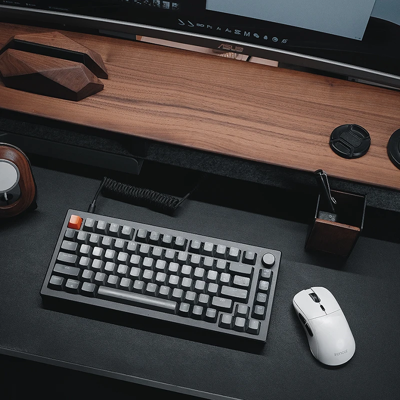 Solid Walnut Monitor Stand-Erg - Desk Setup Workspace บทวิจารณ์และราคา
